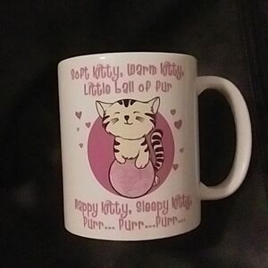 Soft Kitty Warm Kitty Kitty Little Ball of Fur Ceramic Mug